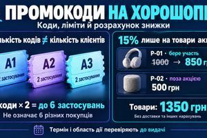 Як налаштувати промокоди на Хорошопі для маркетингових акцій фото