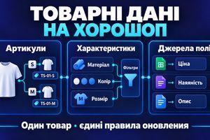 Як організувати товарні дані на Хорошопі фото