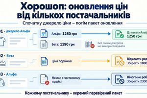 Як організувати оновлення цін у Хорошоп від кількох постачальників фото