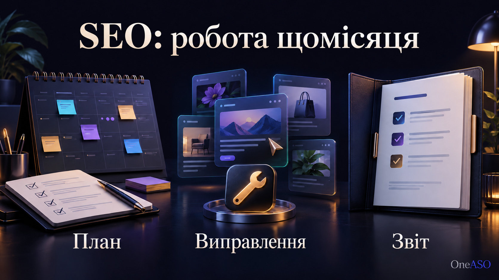 Щомісячна робота над SEO: план, виправлення на сайті та звіт