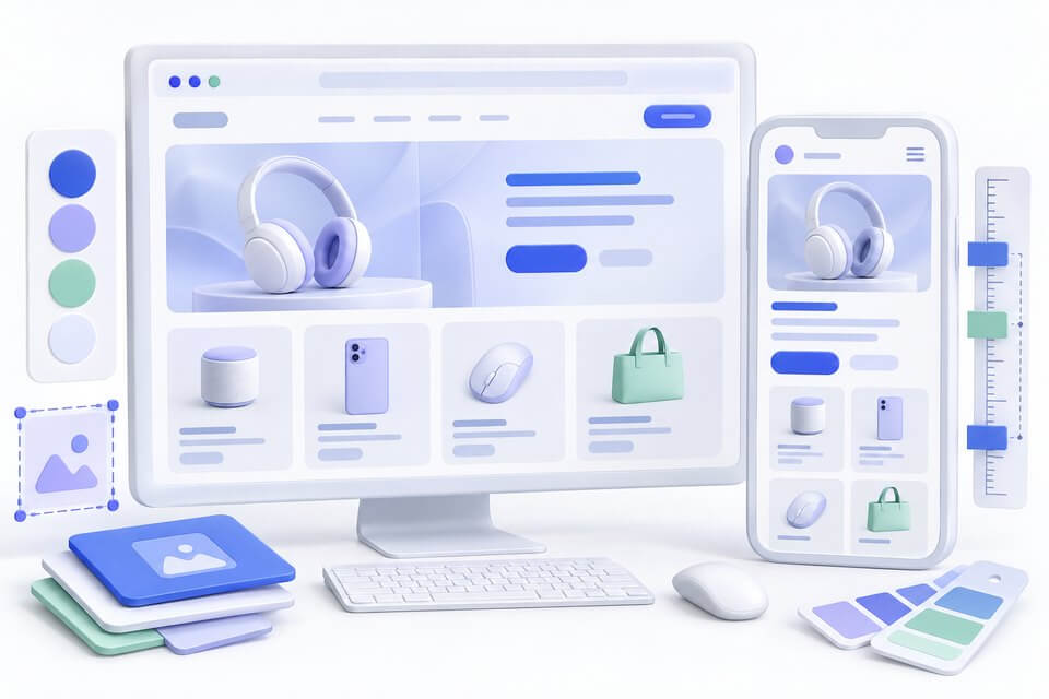 Согласованное оформление сайта и адаптация блоков для смартфона