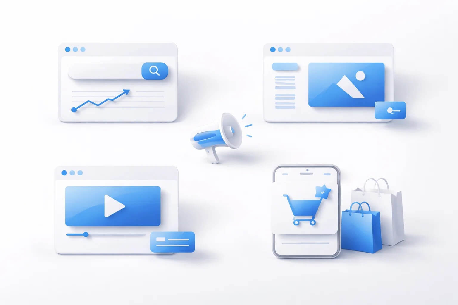 Форматы Google Ads для бизнеса: поиск, медийная сеть, видео и товарные объявления