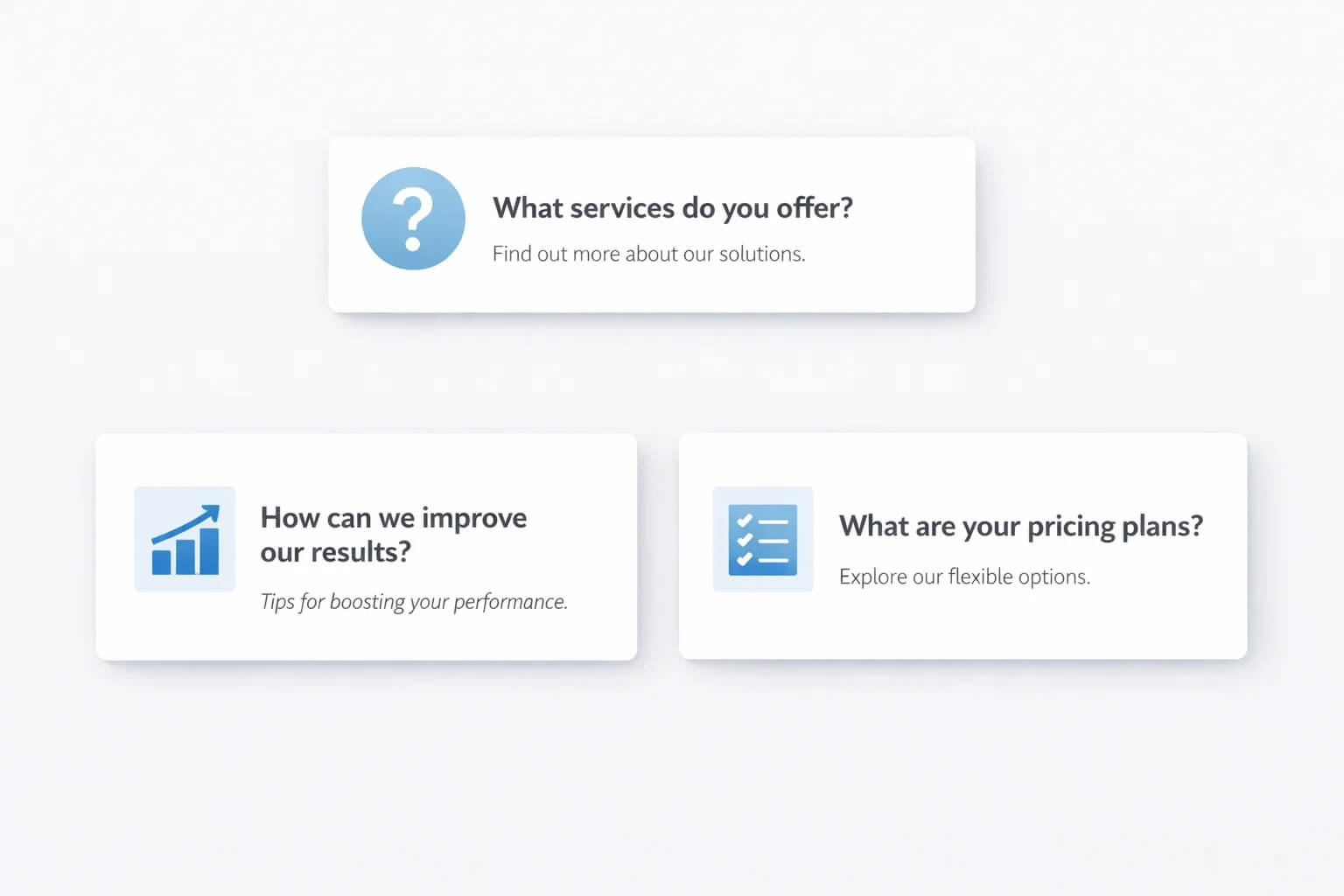 Блок FAQ по SEO-продвижению: короткие вопросы и ясные ответы про сроки, стоимость, KPI и ожидания — без пустых обещаний и без перегруза терминами.