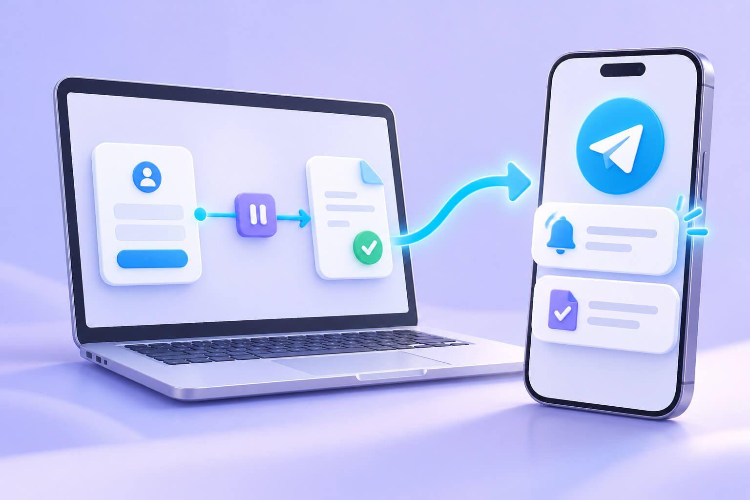 Сповіщення про подію сайту надходить у Telegram