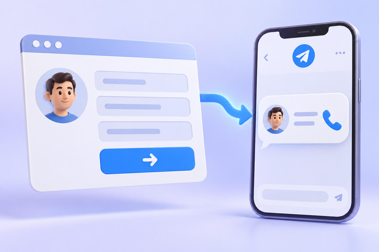 Заявка з форми сайту надходить у Telegram разом із контактом для зворотного зв’язку
