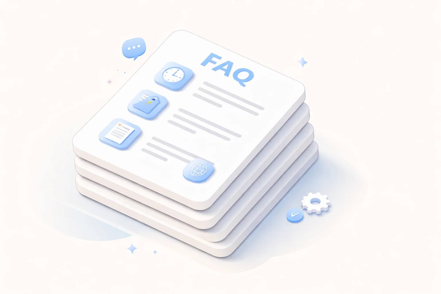 FAQ-блок щодо створення сайту на Хорошоп: типові питання про строки, вартість, матеріали, домен і запуск.