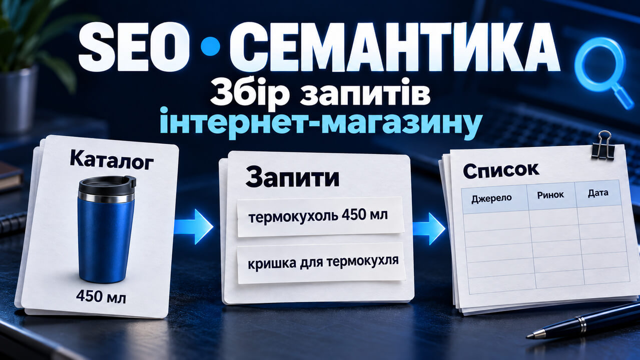 Збір семантики інтернет-магазину: від каталогу до переліку пошукових запитів