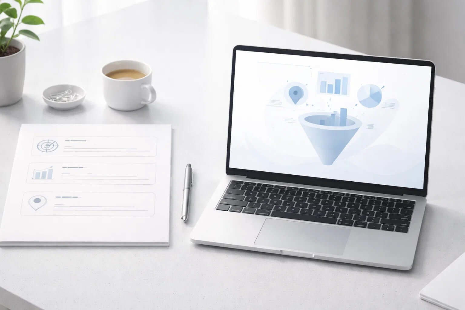 Вводные для ведения Google Ads: цель, KPI, география, приоритетные товары или услуги, доступы к Ads и аналитике, посадочные страницы и сценарий конверсии.